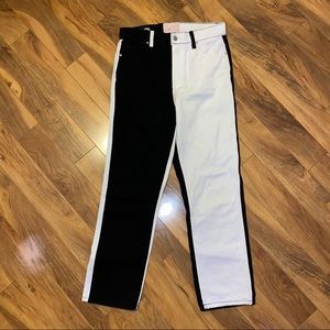 Revice black and white jeans